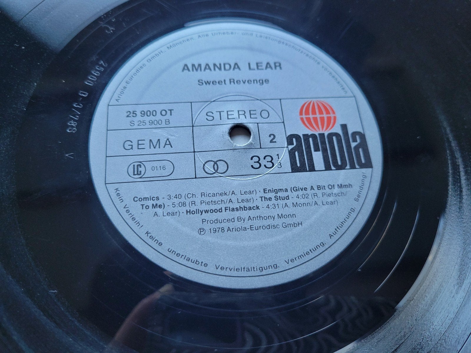 Amanda Lear - Sweet Revenge (1978 Duitse persing disco), Cd's en Dvd's, Ophalen of Verzenden, Gebruikt