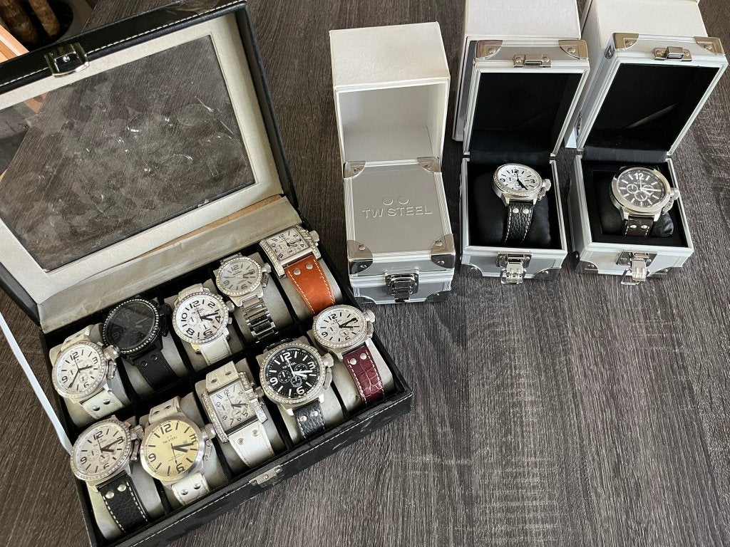 12 TW Steel horloges, Sieraden, Tassen en Uiterlijk, Horloges | Heren, Overige merken, Staal, Polshorloge, Overige materialen