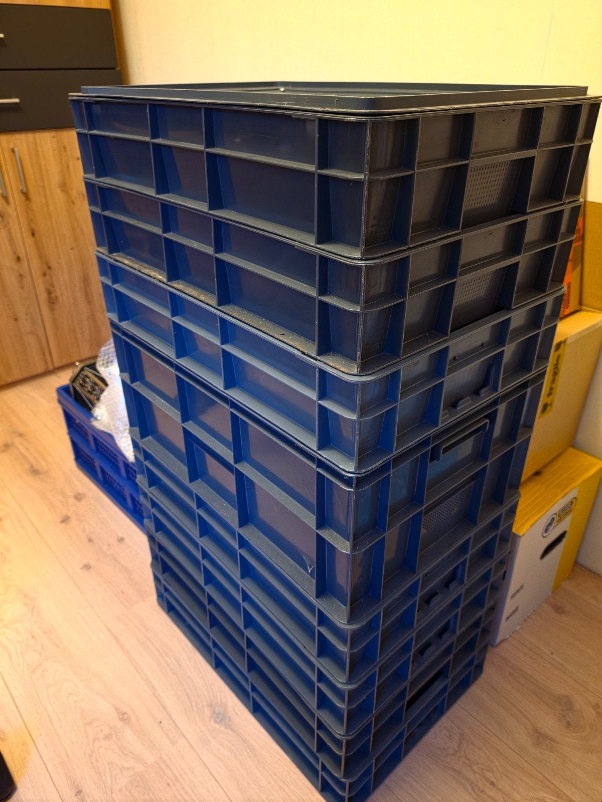 Stapelbare kratten, Doe-het-zelf en Verbouw, Kratten en Dozen, Ophalen, Gebruikt, 40 tot 60 cm, Minder dan 35 cm