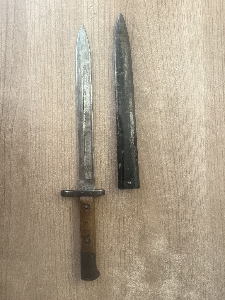 Originele Oostenrijks-Hongaarse Mannlicher M1895 bajonet, Verzamelen, Ophalen of Verzenden, Landmacht, Duitsland, Mes of Dolk