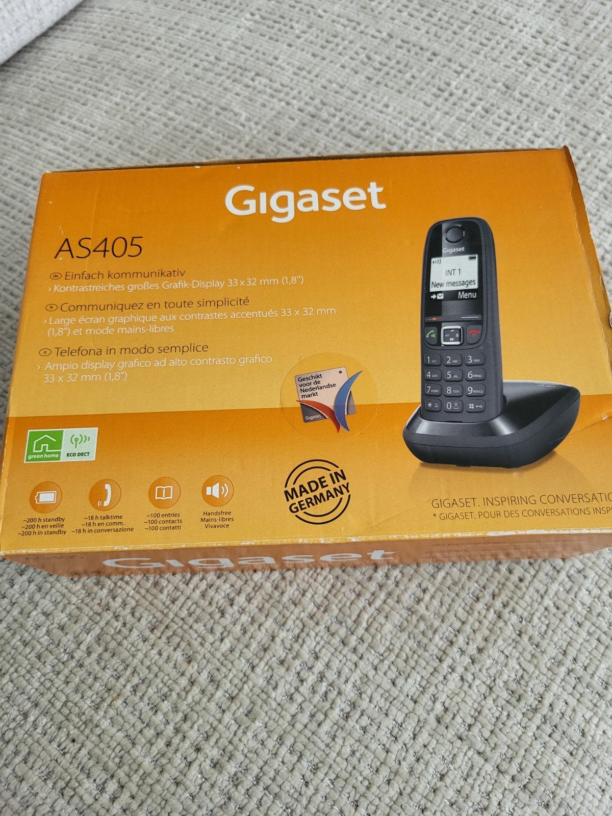 Gigaset AS405 DECT telefoon - Draadloze huistelefoon, Telecommunicatie, Vaste telefoons | Handsets en Draadloos, Ophalen of Verzenden