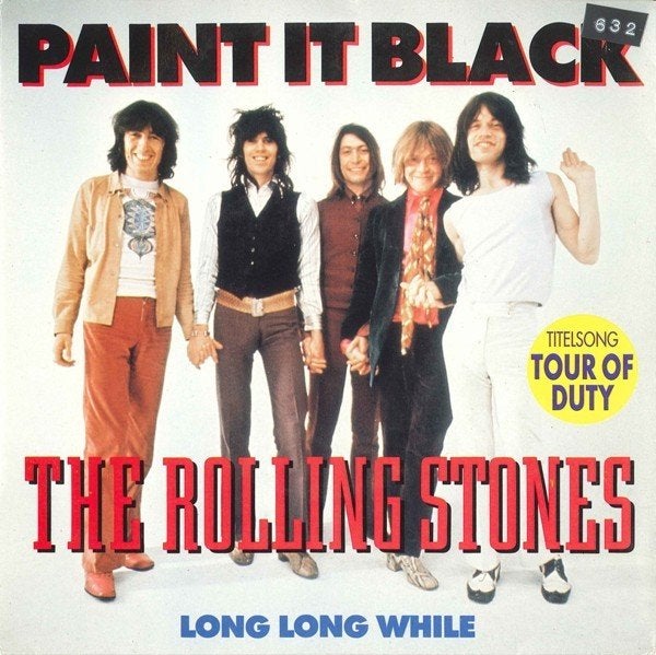 Vinyl single - The Rolling Stones – Paint It Black, Beschermende buitenhoes, Gebruikt, 7 inch, Ophalen of Verzenden