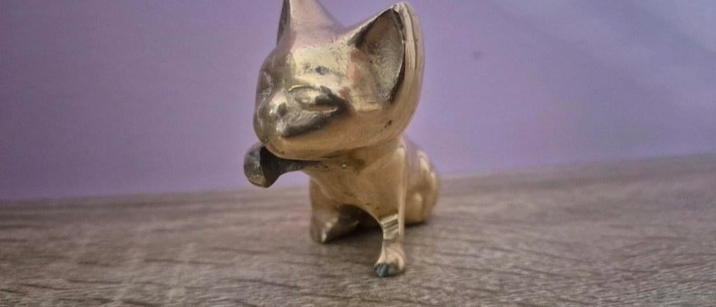Japans Messing gelukskatje Maneki-Neko, Verzenden