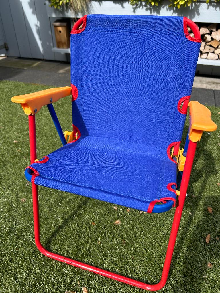 Kampeerstoeltje kind - inklapbaar, Ophalen, Zo goed als nieuw, Campingstoel