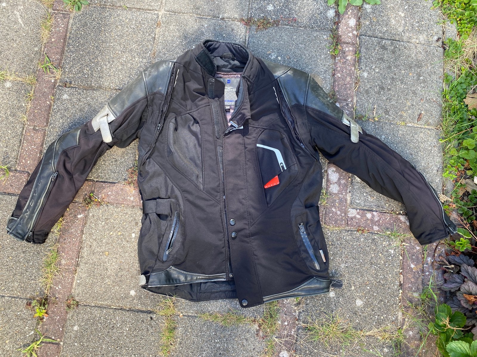 Deels leren Motorjas Macna XL, Ophalen, Tweedehands, Dames, Jas | leer