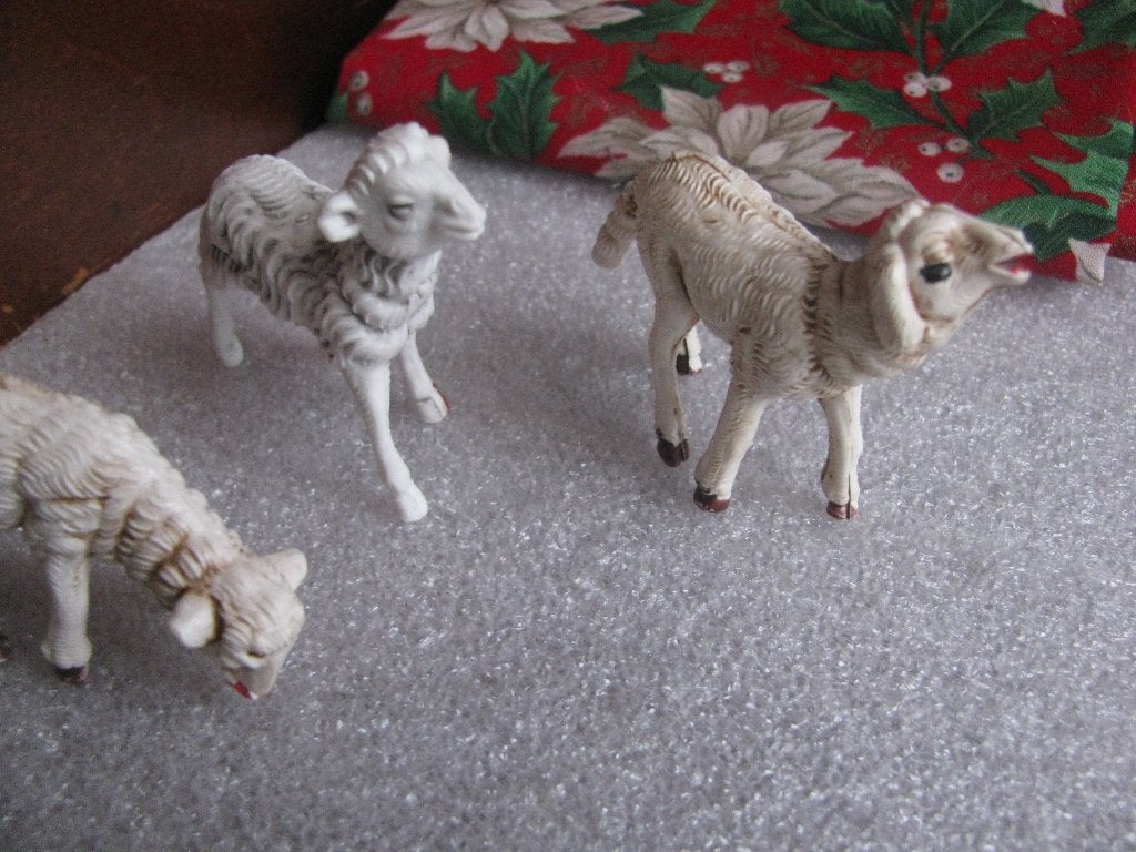 Set van 5 X Schaap / Lam - Kunststof, Verzenden, Gebruikt