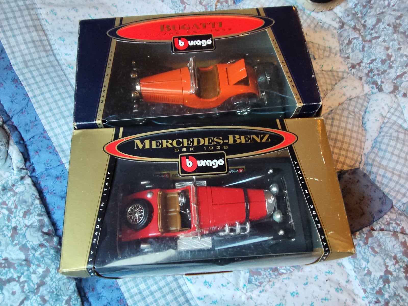 Modelauto's: Bugatti en Mercedes-Benz in doos, Hobby en Vrije tijd, Modelauto's | 1:32, Ophalen of Verzenden, Nieuw, Auto, Overige merken