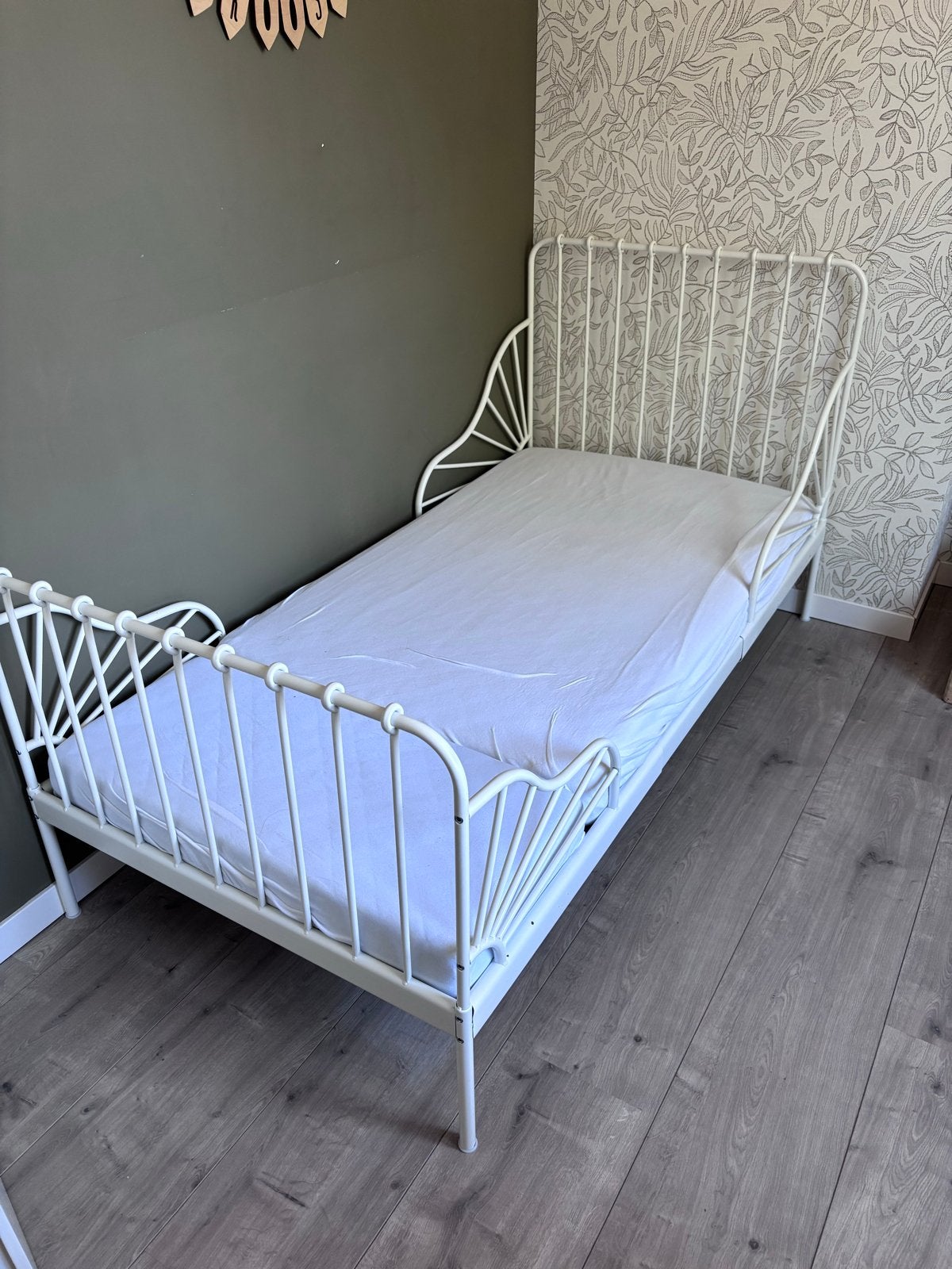 IKEA Minnen meegroeibed met meegroeimatras, Ophalen, Gebruikt, 70 tot 85 cm, Matras
