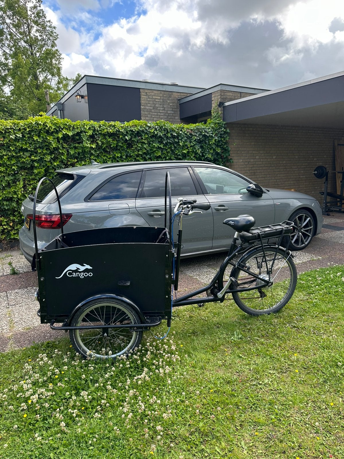 Electric Cangoo bakfiets, Fietsen en Brommers, Fietsen | Bakfietsen, Gebruikt, 4 kinderen of meer, Elektrisch, Ophalen