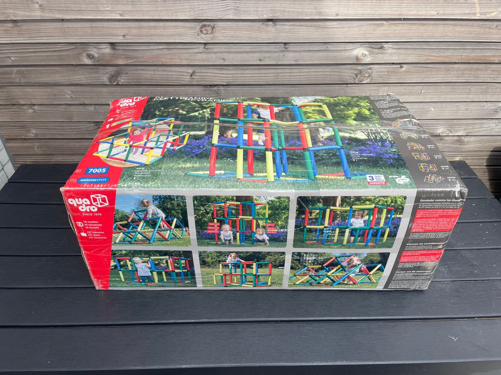 Quadro klimpyramide, junior, glijbaan en extra, Kinderen en Baby's, Ophalen, Gebruikt, Glijbaan