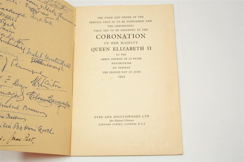 Coronation Elizabeth II — Kerkelijke Orde van Dienst 1953, Ophalen of Verzenden, Gelezen, Europa