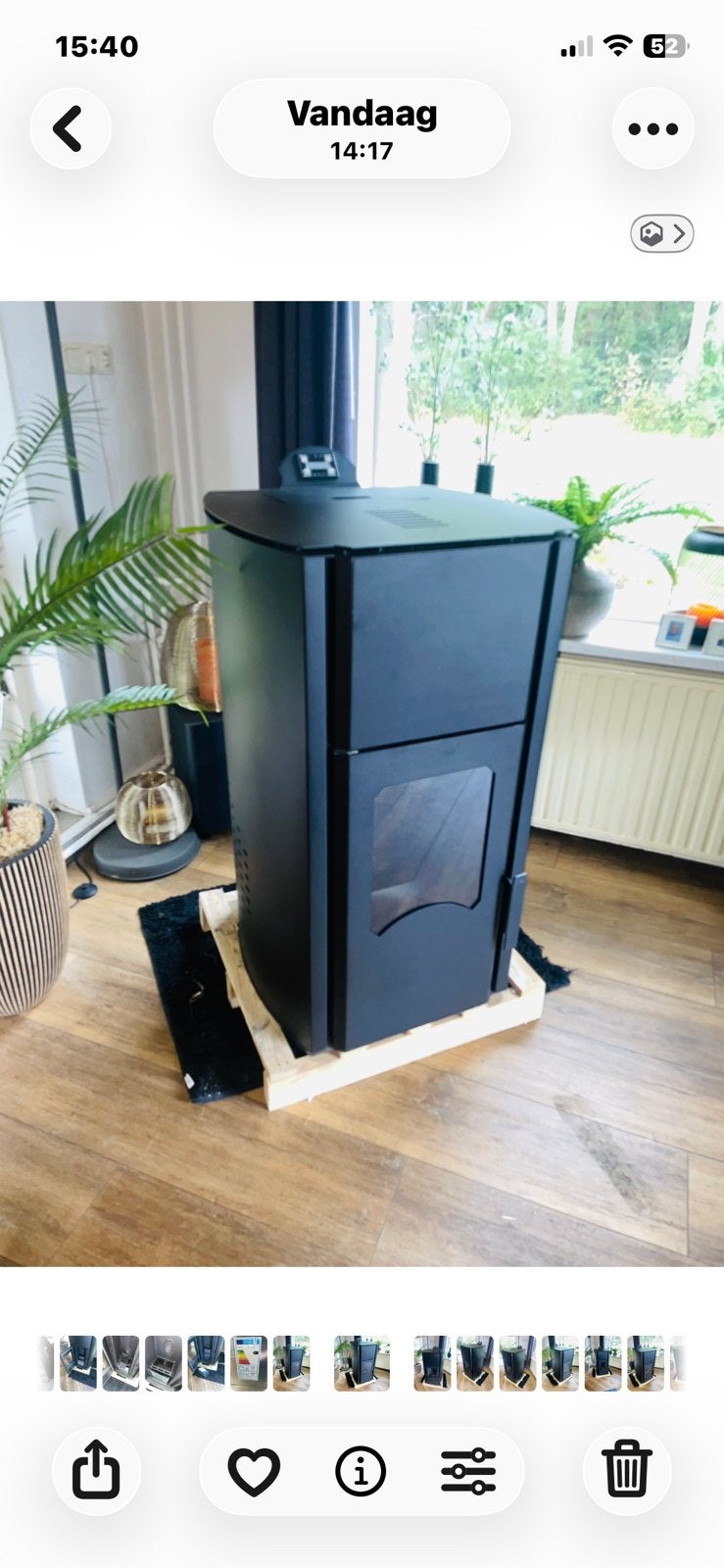 Milkuz pelletkachel op CV 25 kW op WiFi, Ophalen of Verzenden, Nieuw, Overige brandstoffen, Pelletkachel