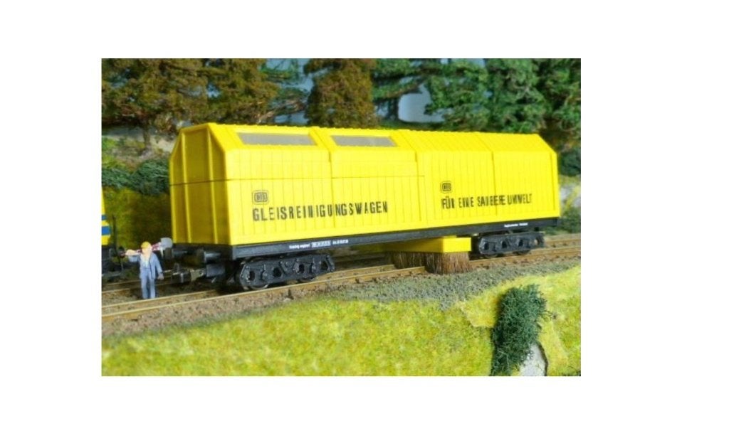 LUX Modellbau H0 8831 + 9131 railreinigingsset DC, Overige merken, Gebruikt, Gelijkstroom, Wagon