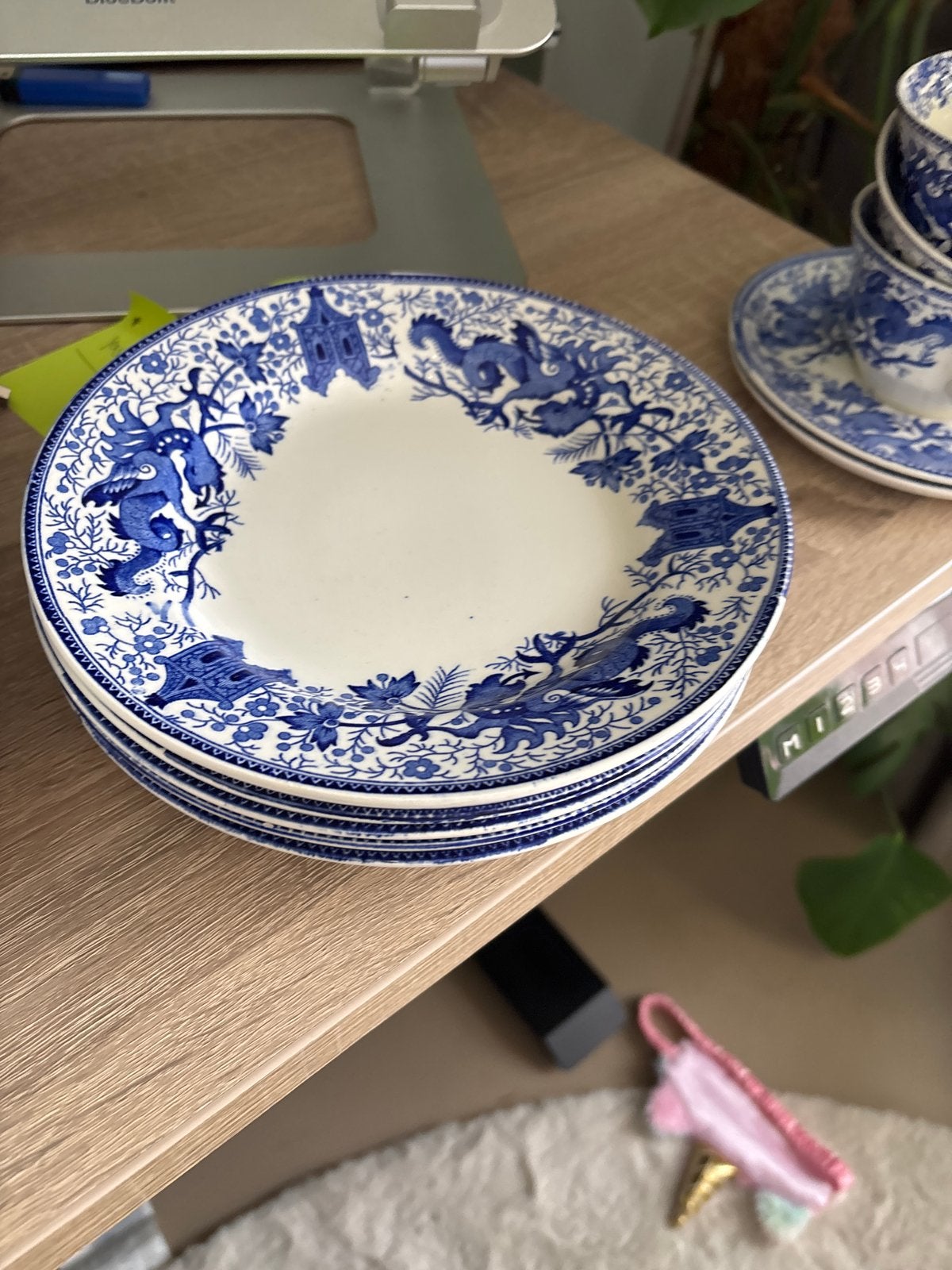 Boch Frères La Louvière - diverse borden blauw, Huis en Inrichting, Keuken | Servies, Ophalen, Gebruikt, Overige merken, Keramiek