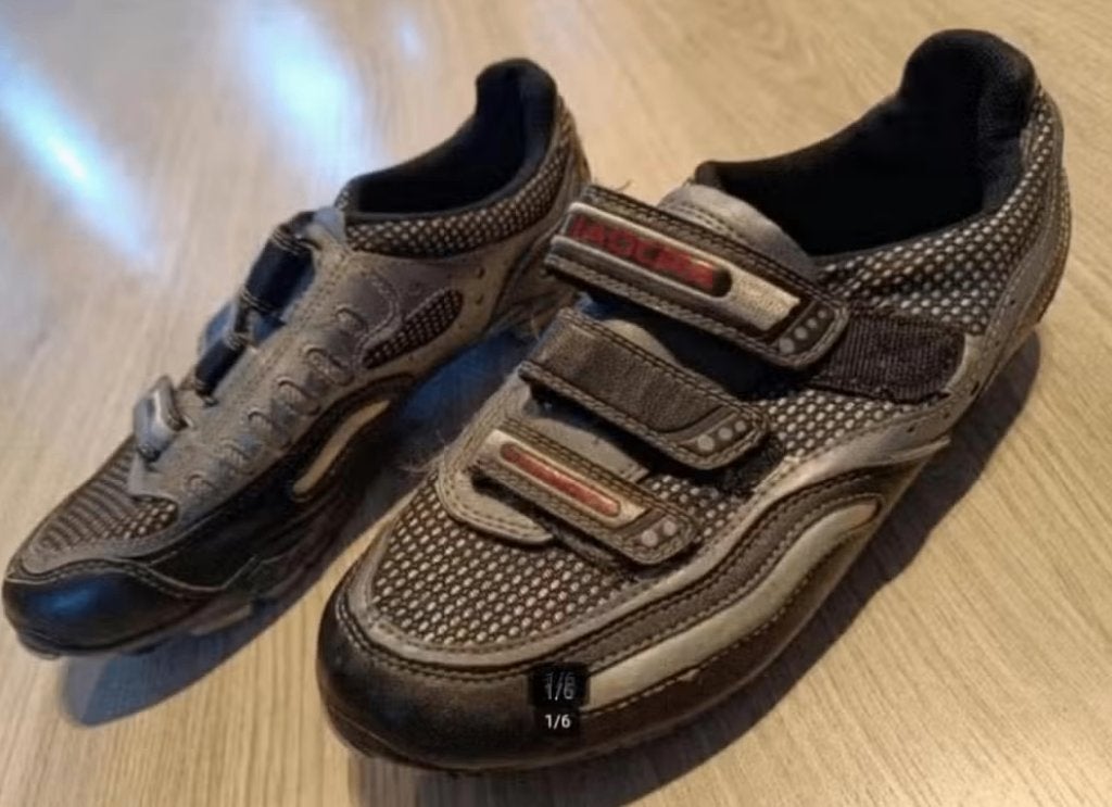 Diadora fietsschoenen maat 40 (25cm) met spd plaatjes, Gebruikt, Ophalen of Verzenden