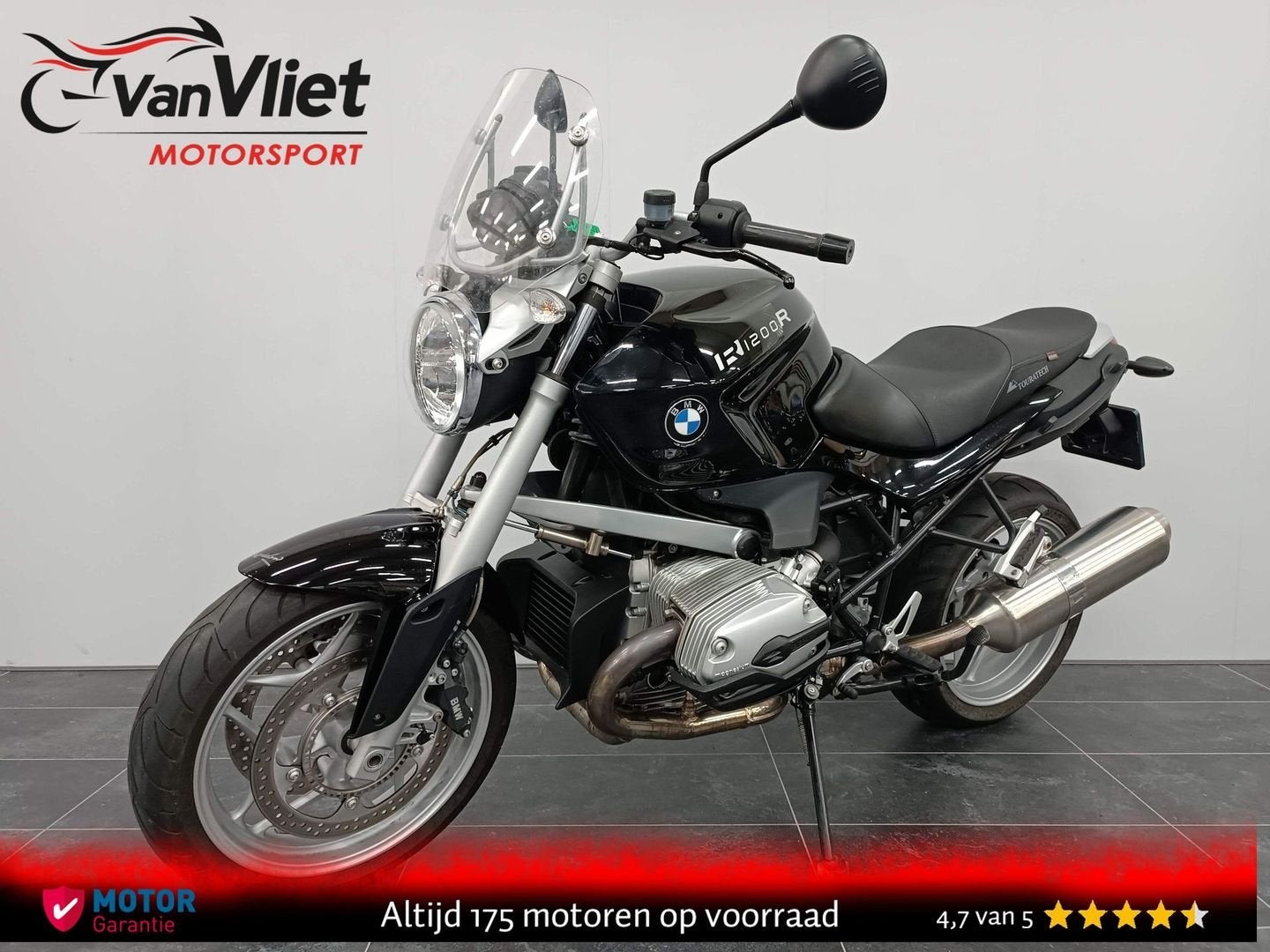 Zeer Mooie Bmw R1200R Zwart 2008 R 1200 R Zie Foto\'s.!, Motoren, 2 cilinders, Bedrijf, Toermotor, Onbekend