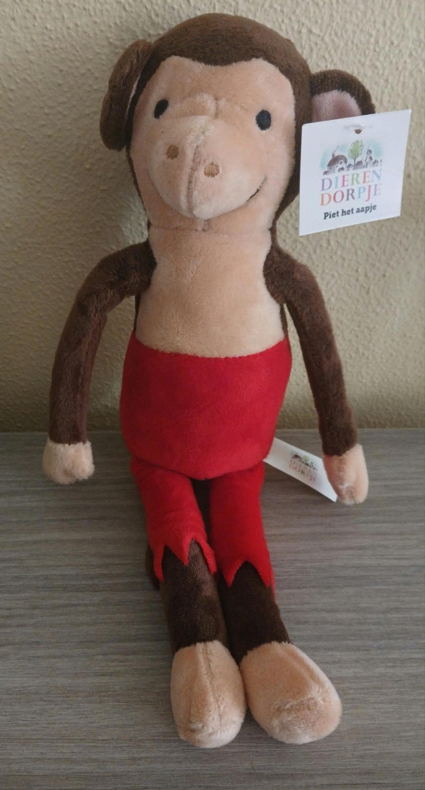 Te koop knuffel piet het aapje, Ophalen, Zo goed als nieuw, Overige typen