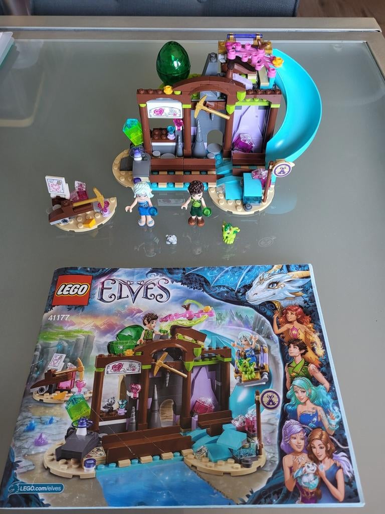 Lego Elves 41177 Het edelsteenmijntje compleet, Overige thema's, Lego, Ophalen of Verzenden, Zo goed als nieuw