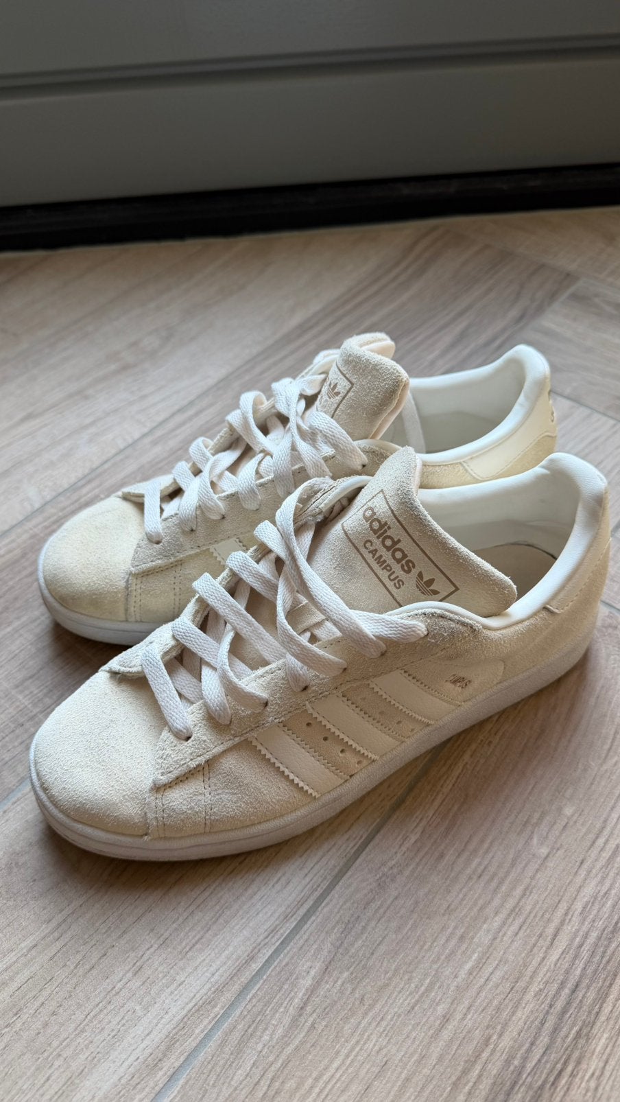 Adidas Campus, Verzenden, Beige, Sneakers of Gympen, Zo goed als nieuw