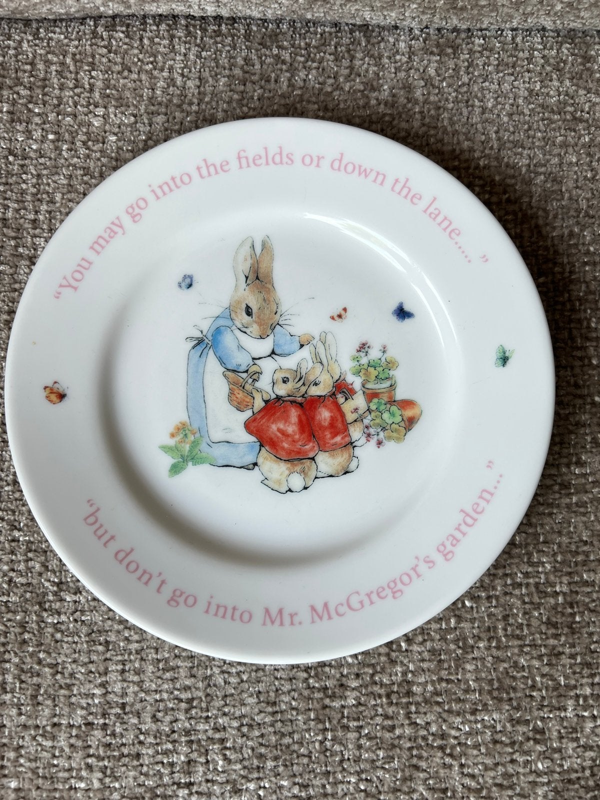 Wedgwood /Beatrix Potter/ Peter Rabbit ontbijt bordje -, Ophalen of Verzenden