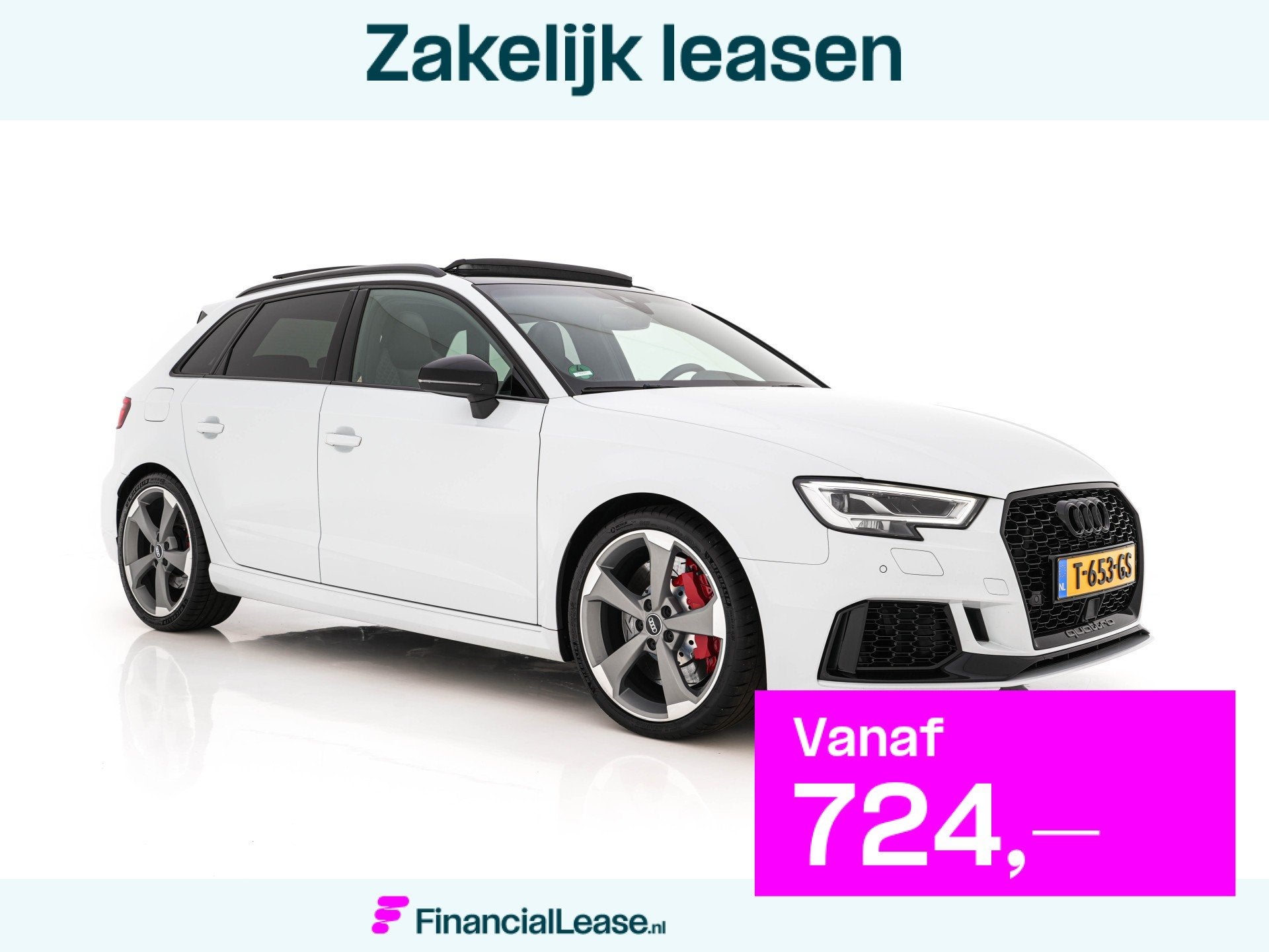 Audi RS3 Sportback 2.5 TFSI quattro *RS-SEATS | PANO | ADAPT, Automaat, Gebruikt, RS3, Wit
