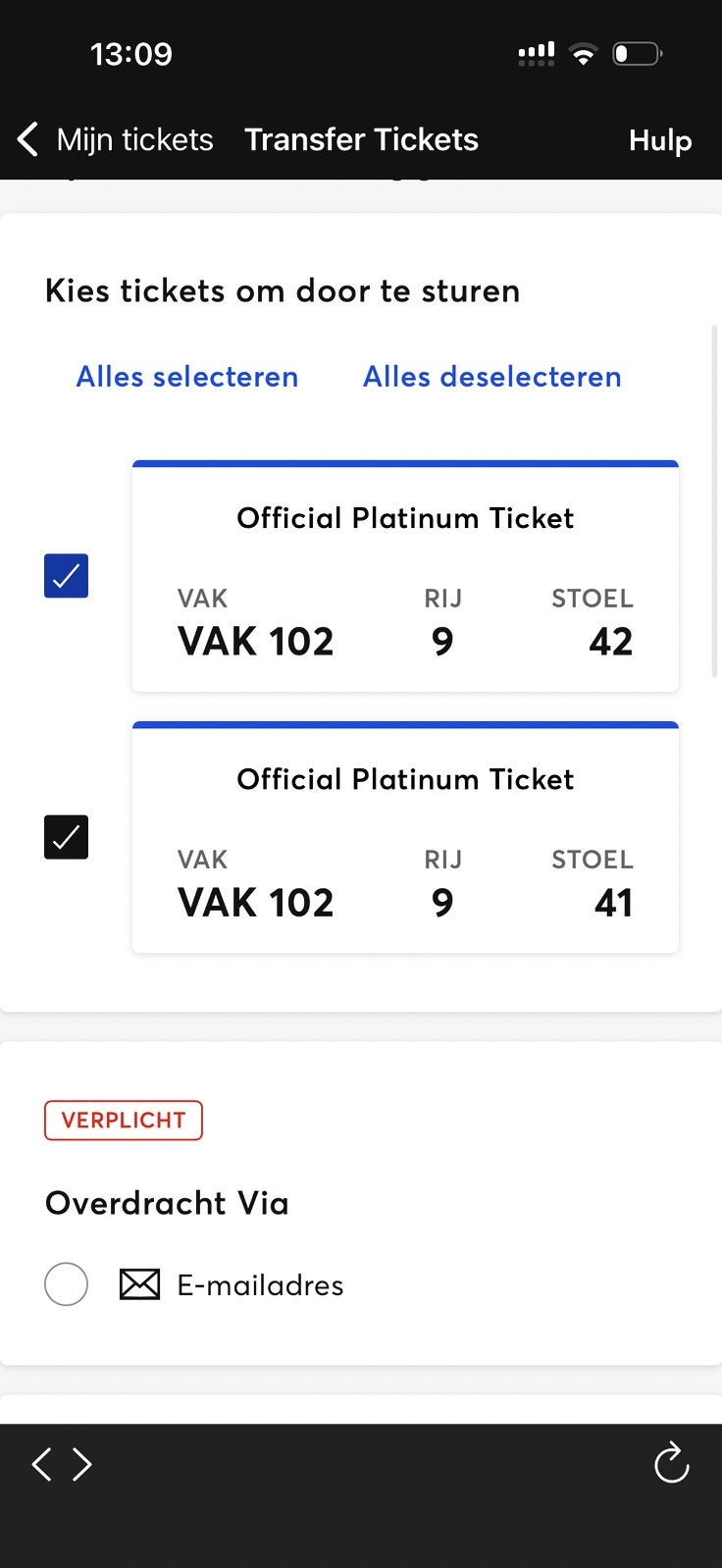The Weeknd 2X Platinum tickets - 16 juli, Twee personen