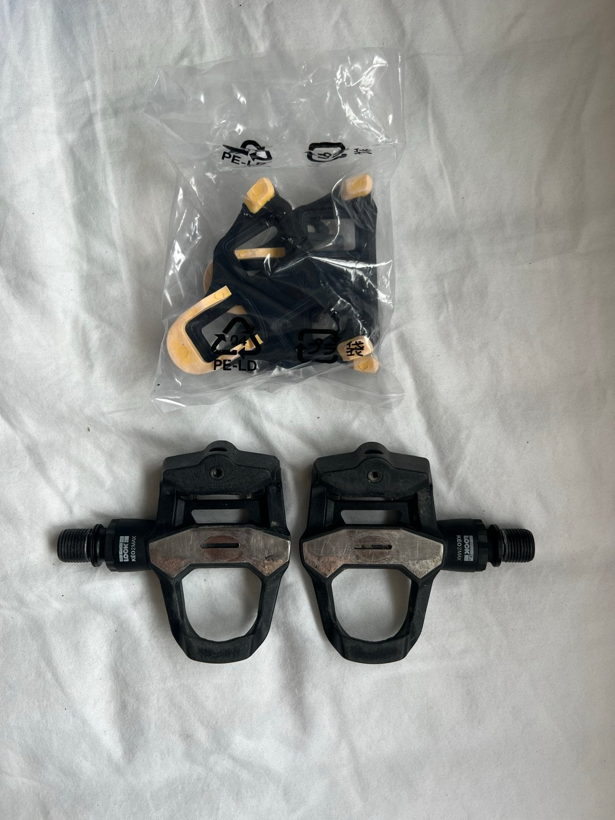 Look KEO 2 MAX pedalen met SM-SH11 plaatjes, Crankstel of Pedalen, Gebruikt, Kunststof, Ophalen of Verzenden