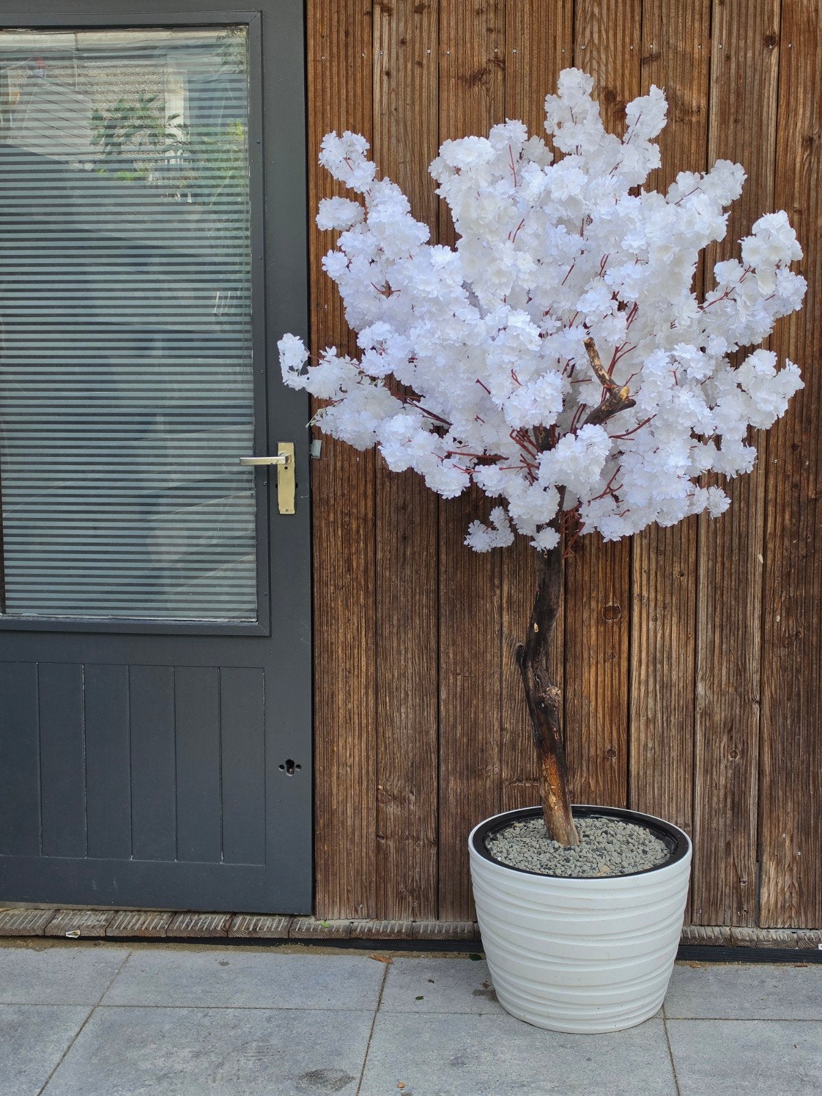 Grote bloesemboom handgemaakt met unieke echtestam, Ophalen, Nieuw, Wit, Hout