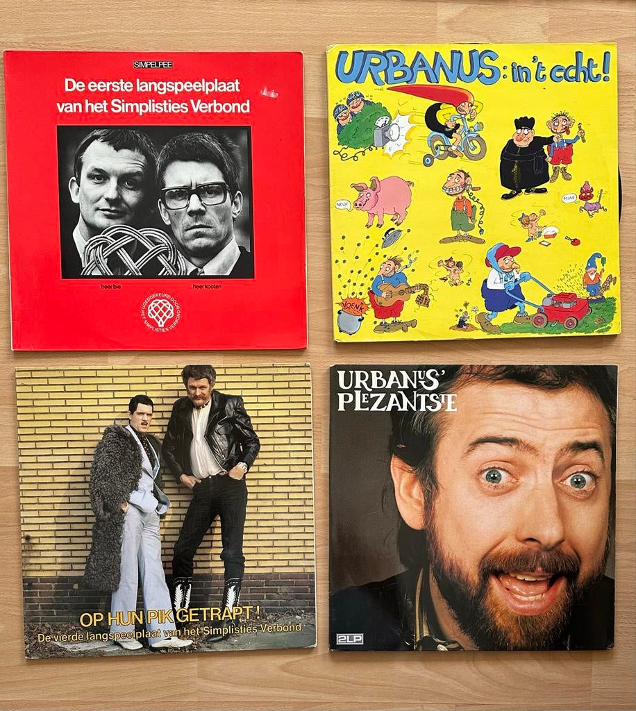 Vier langspeelplaten van Urbanus en Koot en de Bie, Ophalen of Verzenden, Gebruikt, 12 inch