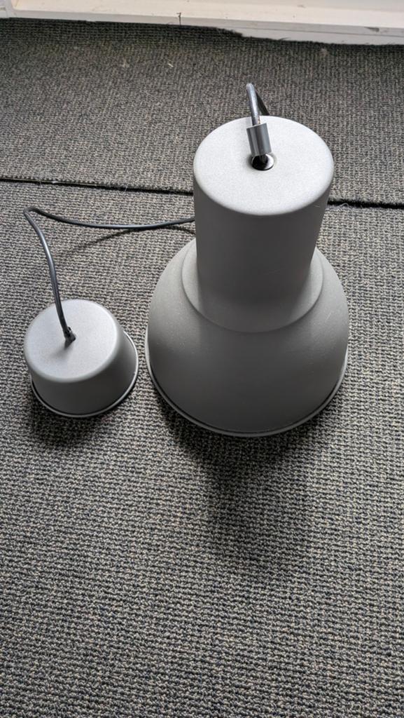 Hektar hanglamp IKEA 22 cm donkergrijs, Huis en Inrichting, Lampen | Hanglampen, Ophalen, Zo goed als nieuw, Minder dan 50 cm