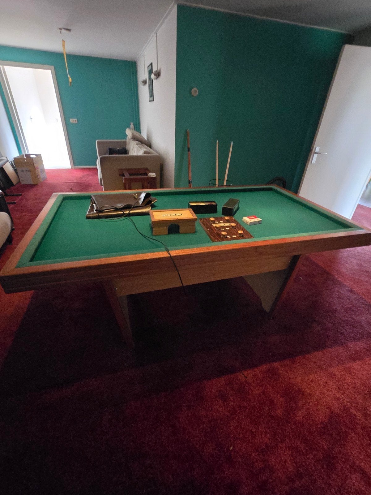 Biljart, Ophalen, Biljarttafel
