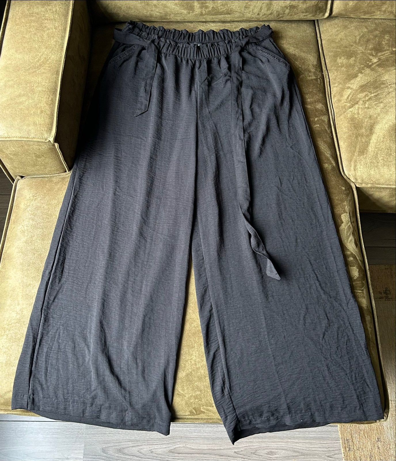 MBmode Zwarte Palazzo Broek Maat 50, Zwart, Maat 46/48 (XL) of groter, Ophalen of Verzenden, Lang