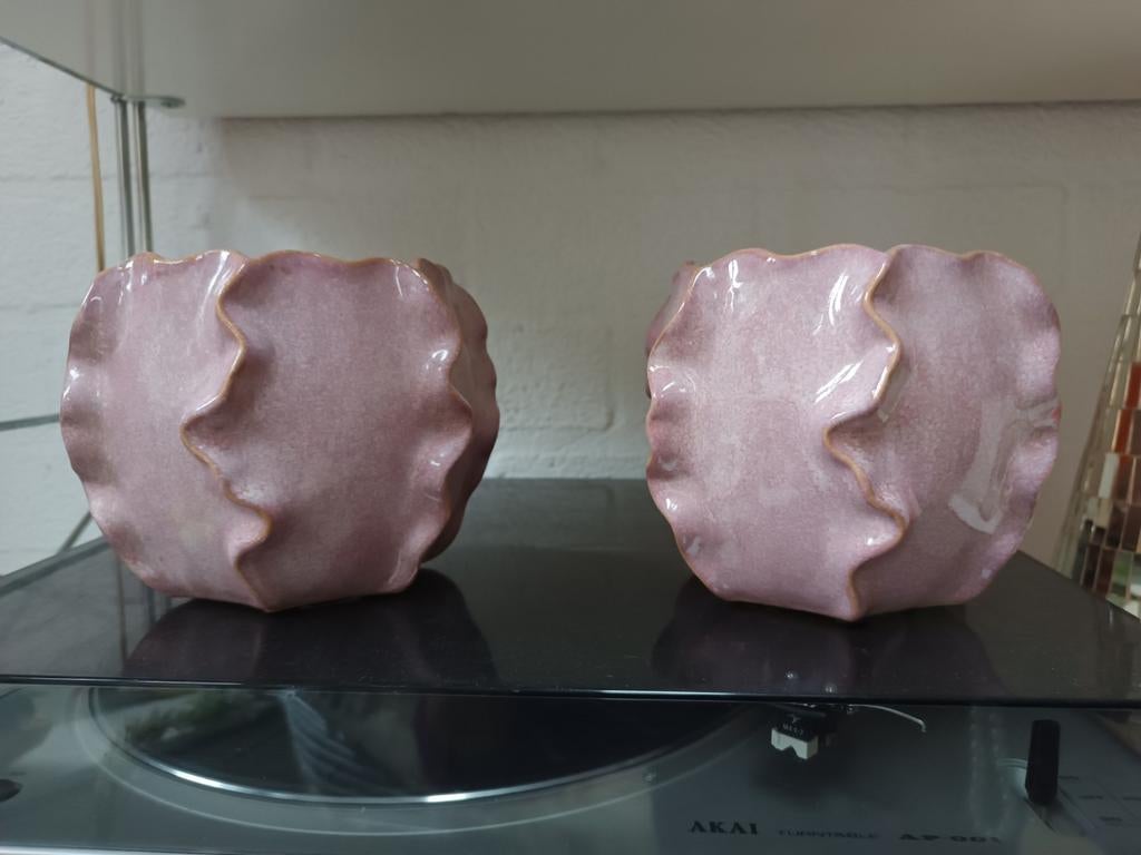 Roze bloempotten, Rond, Binnen, Ophalen of Verzenden, Aardewerk