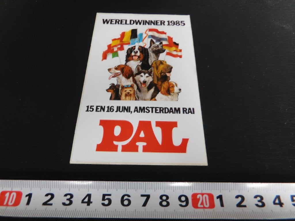 sticker Wereldwinner 1985 Amsterdam RAI  PAL, Ophalen, Zo goed als nieuw