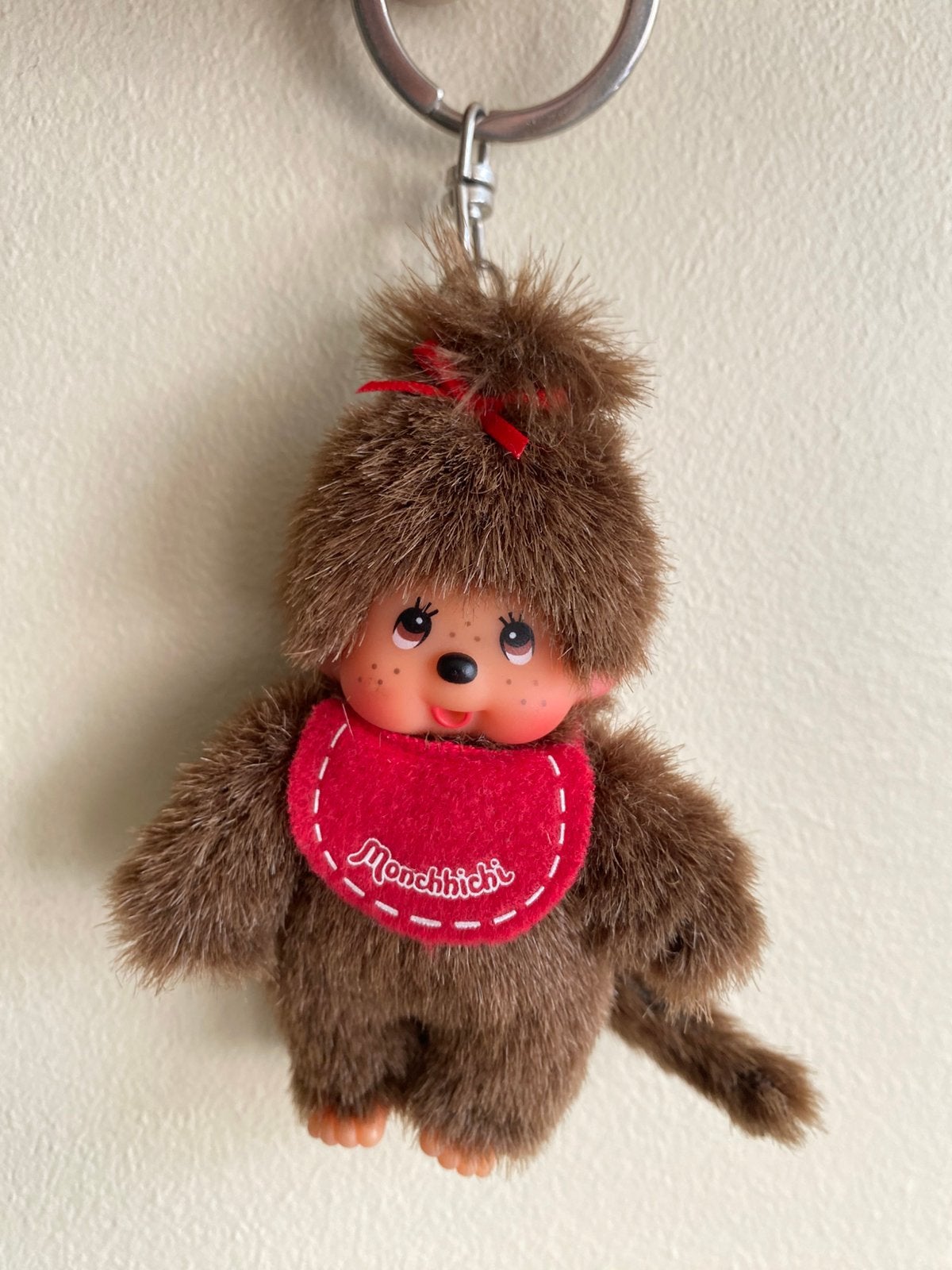 Mini Monchhichi Sekiguchi sleutelhanger als nieuw !!, Verzenden, Zo goed als nieuw