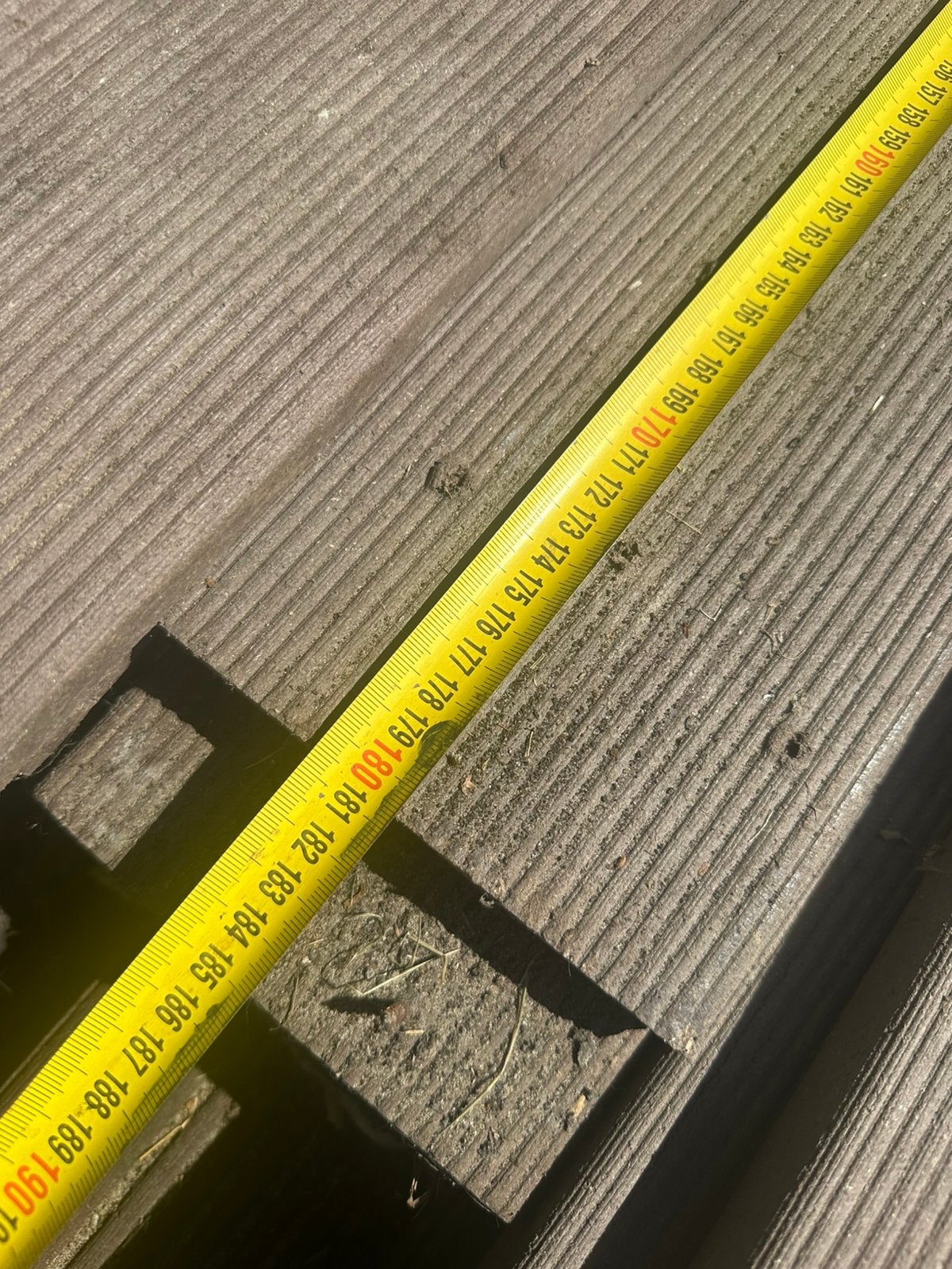 Massief kunststof planken 17x / vlonderplanken /omheining, Ophalen, Gebruikt, Kunststof