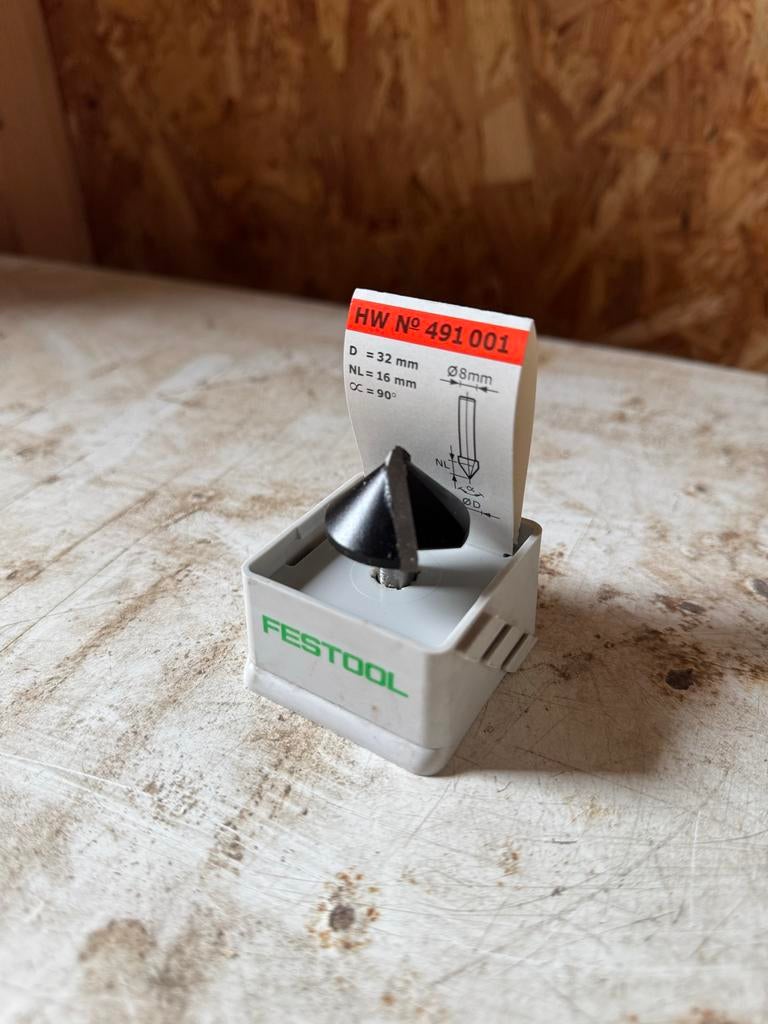 Festool HW S8 D32/90 Freesbit Gipsplaatfrees, Ophalen of Verzenden, Nieuw, Elektrisch, Overige soorten
