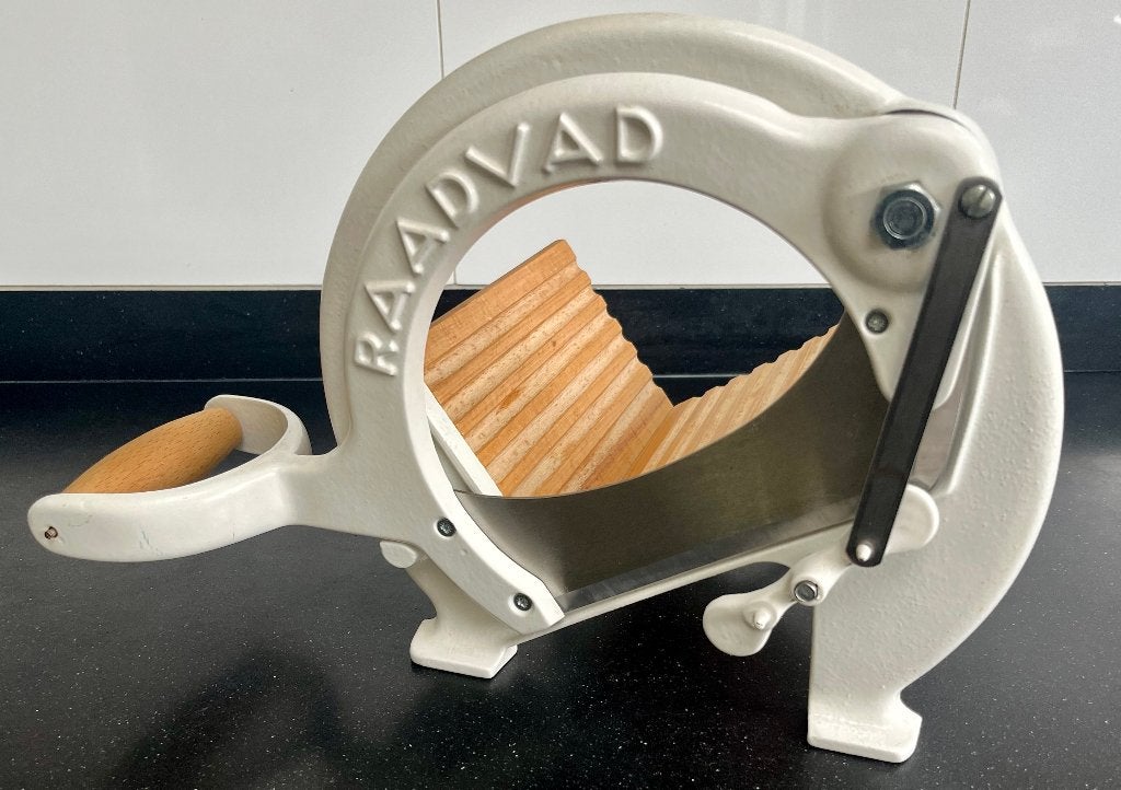 Prachtige Raadvad Denemarken Vintage broodsnijder, model 294, Ophalen of Verzenden