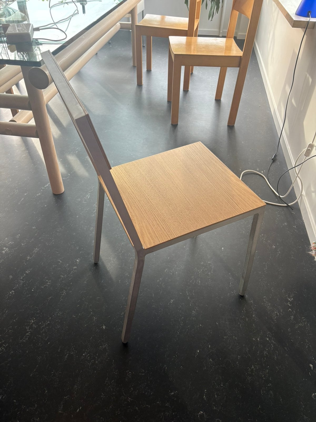 Muller van Severen Alu Chair hout, Ophalen, Twee, Bruin, Zo goed als nieuw