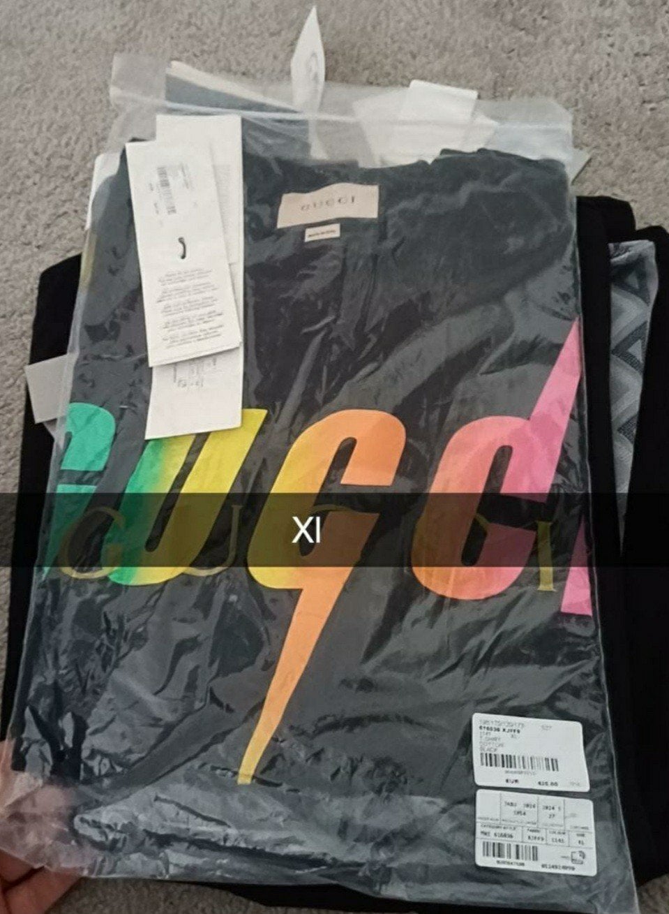 T shirt GUCCI, Ophalen