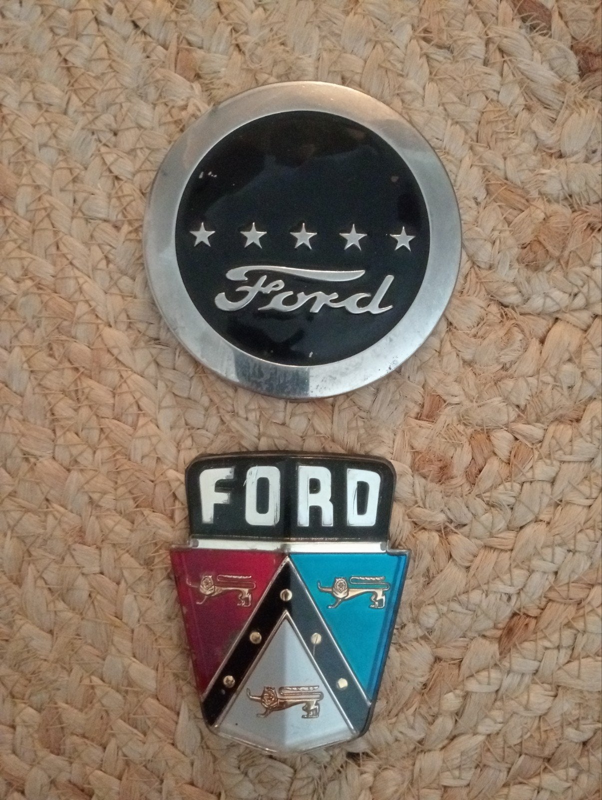 Vintage Ford Emblemen - Set van 2, Ophalen of Verzenden, Gebruikt, Ford