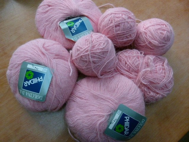 Breiwol wol garen Phildar PHIL'Douce 3 1/2 roze 300 gram, Ophalen of Verzenden, Zo goed als nieuw, Breien of Haken, Wol of Garen
