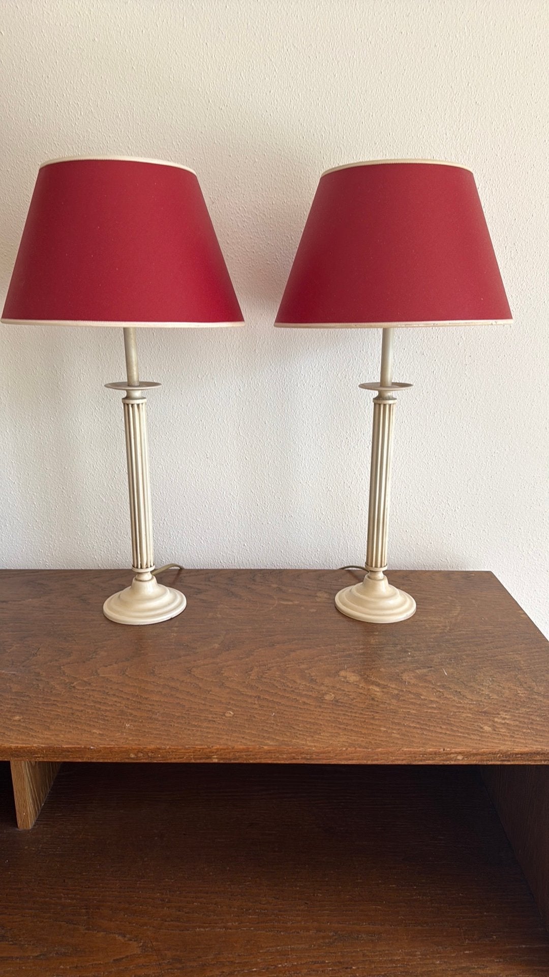 2 klassieke vintagelampen, Huis en Inrichting, Lampen | Tafellampen, Ophalen, Zo goed als nieuw, Vintage