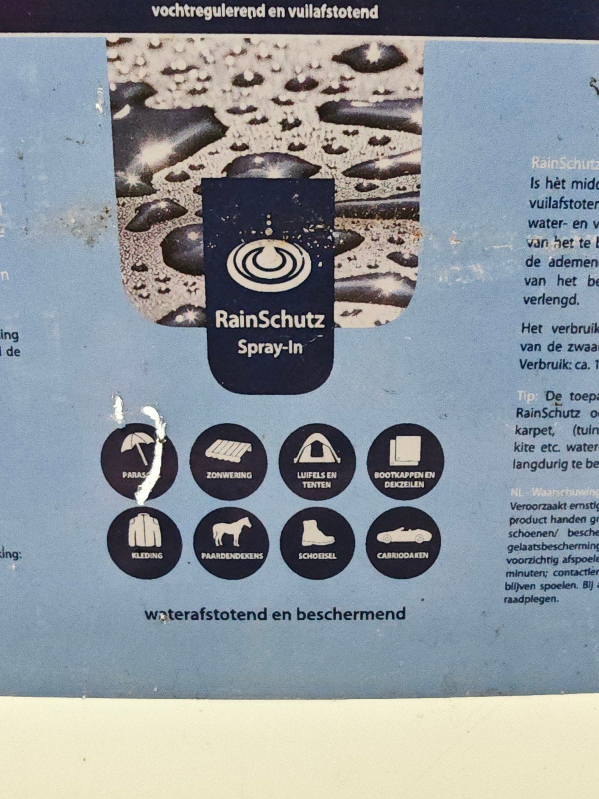 rainschutz spray-in textiel impregneermiddel, Rainschutz, Nieuw, ?, ?