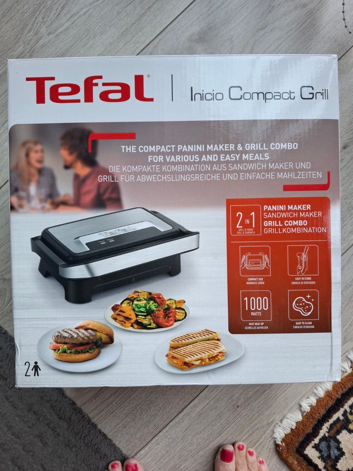 Tefal gril, nieuw, nog in doos, Ophalen of Verzenden, Nieuw
