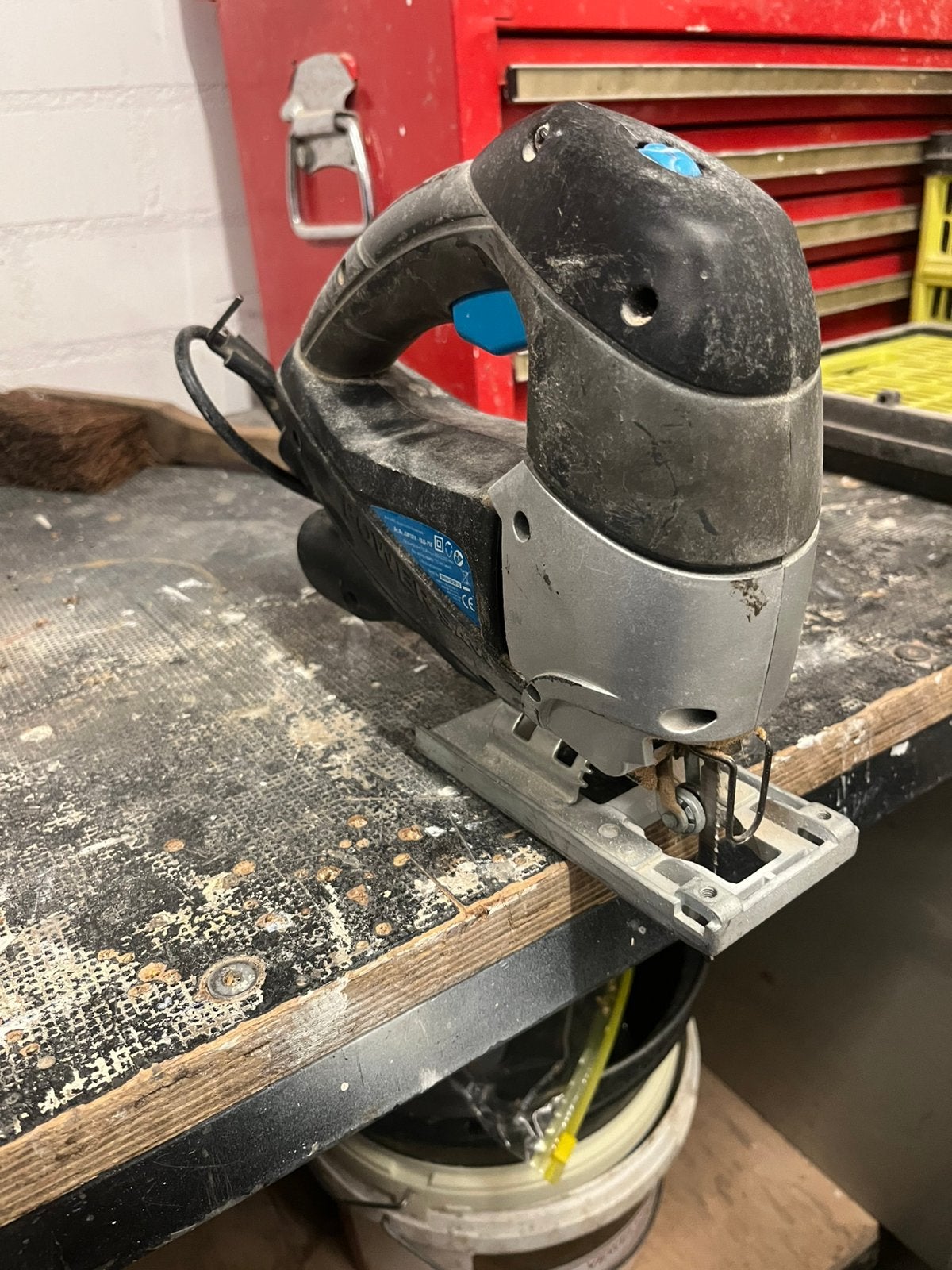 Ferm decoupeerzaag met 2 zaagjes (moet weg), Gebruikt, Decoupeerzaag, Ophalen of Verzenden, 30 tot 70 mm