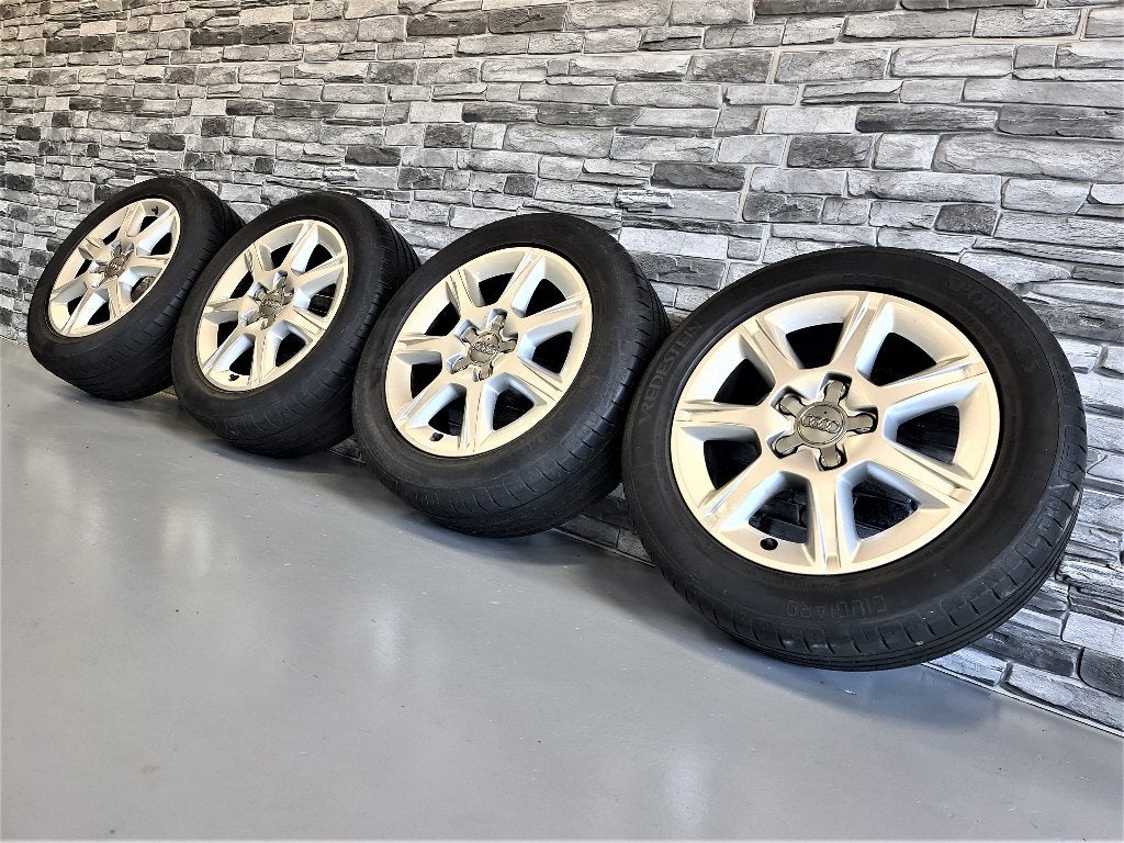 Leuke set Audi velgen met goede Vredestein Sportrac banden!, Ophalen, Gebruikt, 16 inch, Banden en Velgen
