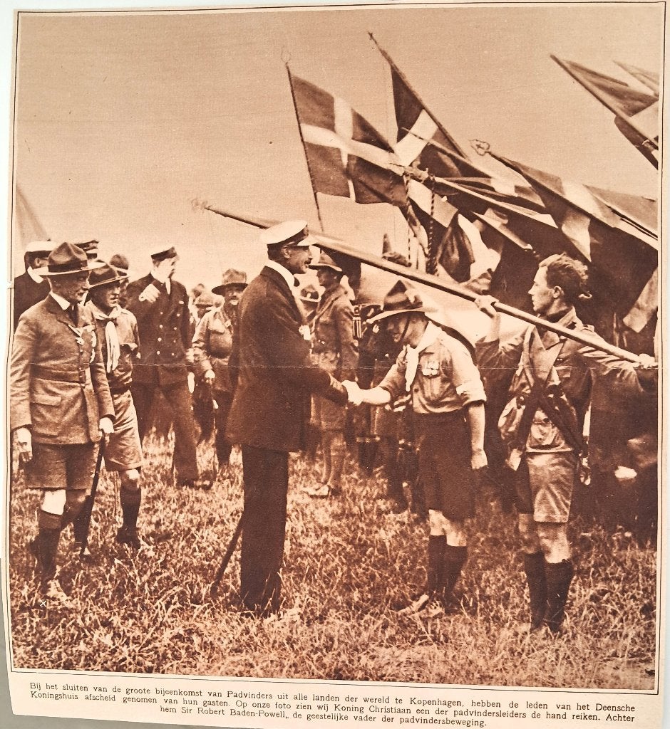 Scouting 1924; Kon. Christiaan begroet Ned. padvinders, Verzenden, Voor 1940, Gebruikt, Overige onderwerpen