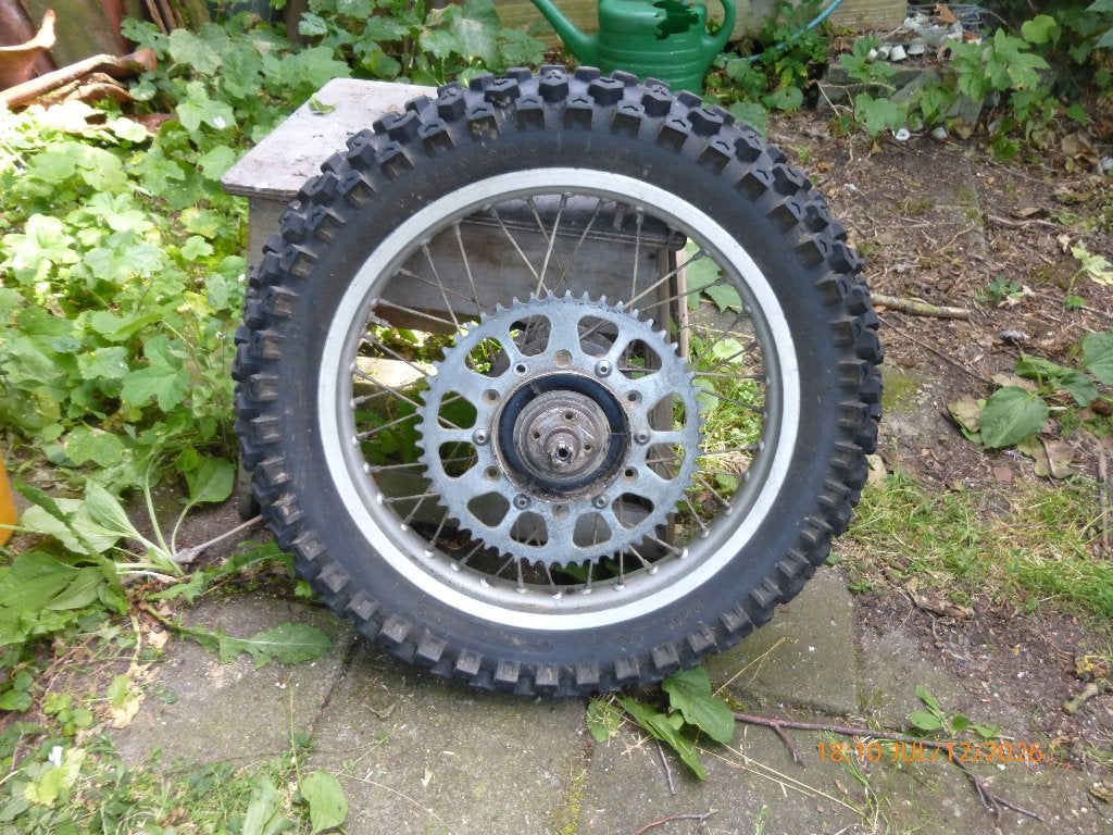 Achterwiel honda XL 250, Motoren, Ophalen, Gebruikt