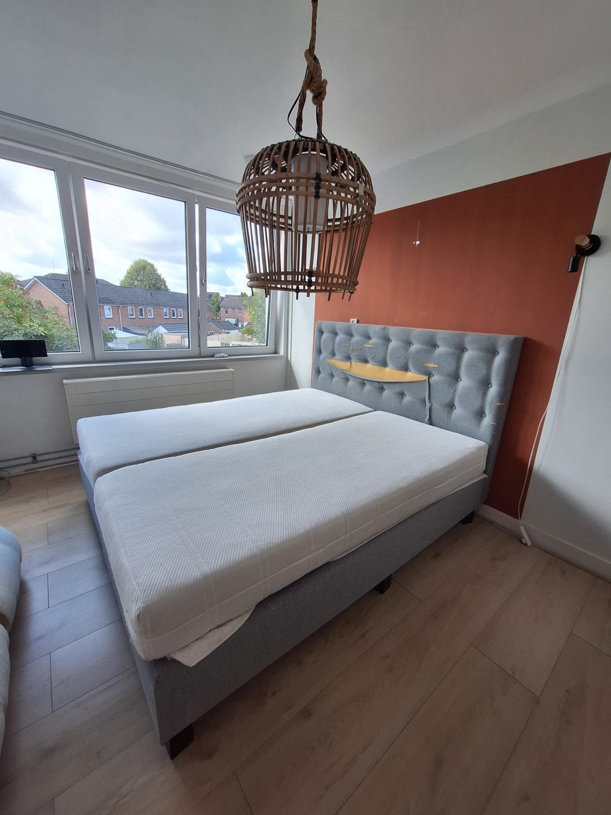 Tweepersoons boxspring 180x200, Ophalen, Gebruikt, Tweepersoons, 180 cm